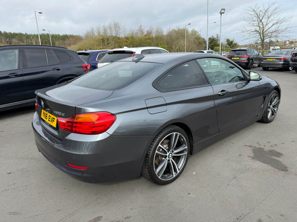 BMW 4 Series 420D 190 Xdrive Sport Business Media YK16EVF Grey #2