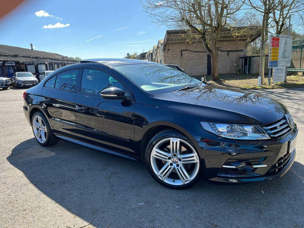 Volkswagen CC Saloon 2.0 Tdi Bluemotion Tech R-line Black Editio KX66VCC Black #4