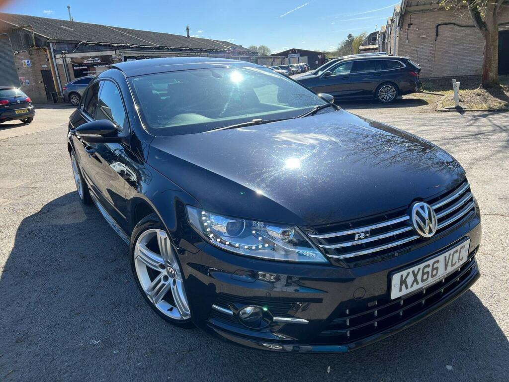 Volkswagen CC Saloon 2.0 Tdi Bluemotion Tech R-line Black Editio KX66VCC Black #2