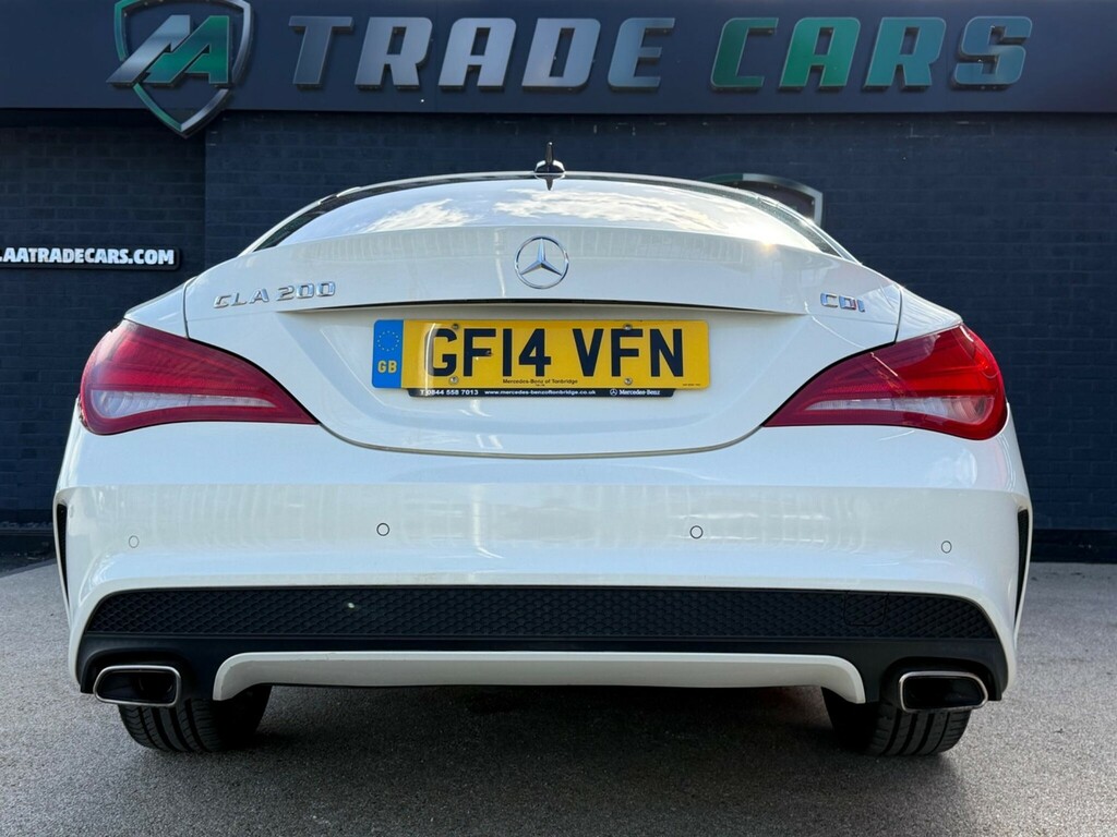 Mercedes-Benz CLA Class Saloon GF14VFN White #6