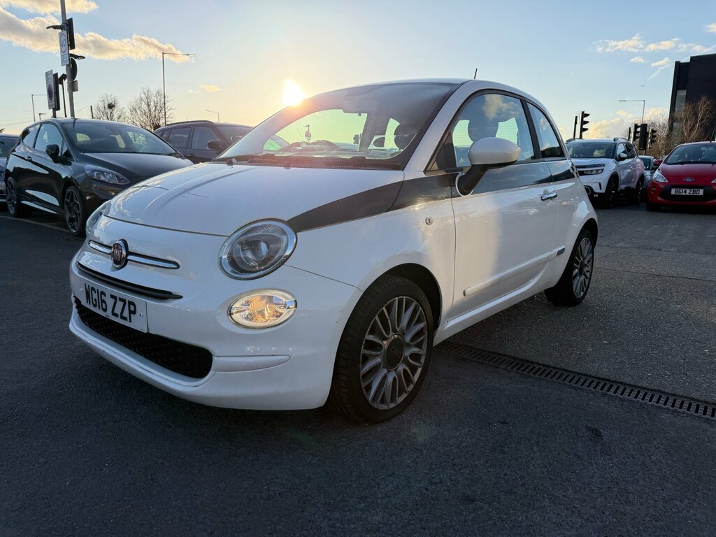Fiat 500 0.9 Twinair Pop Star Hatchback E WG16ZZP White #2
