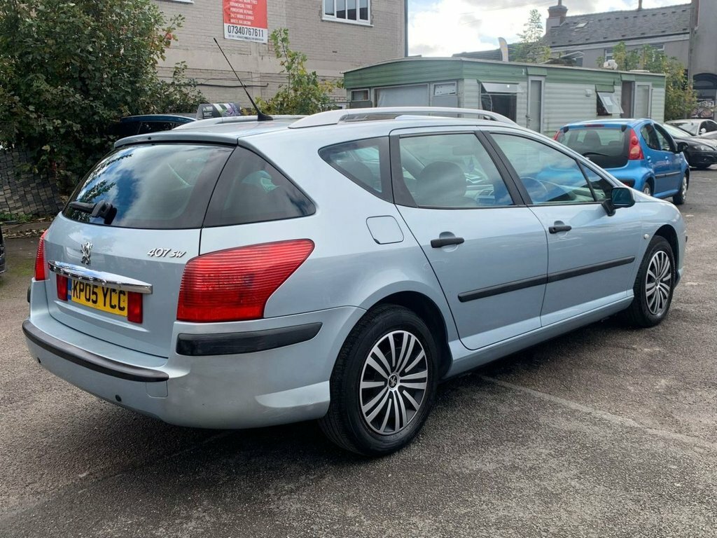Peugeot 407 SW 2.0 Hdi Sw Executive Estate Spec-silver-2 Keys-ps Silver #4