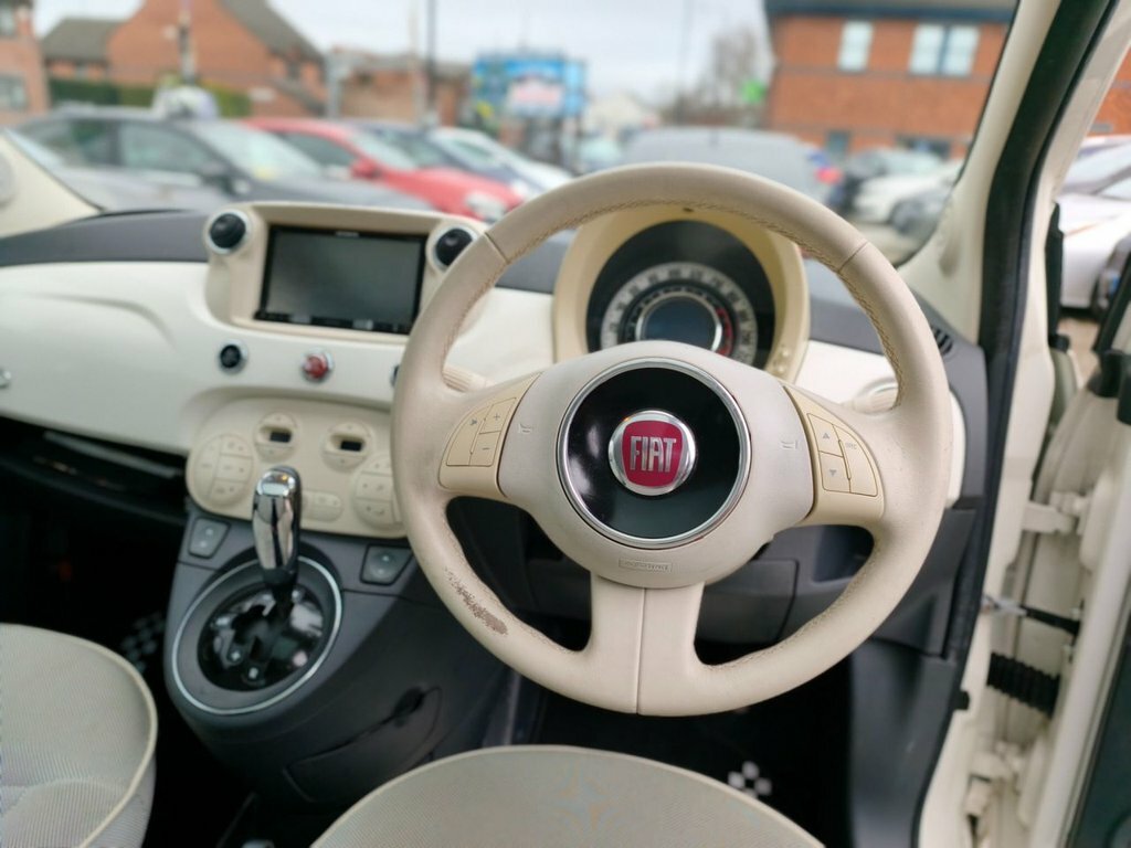 Fiat 500 Hatchback BP13YDZ White #3