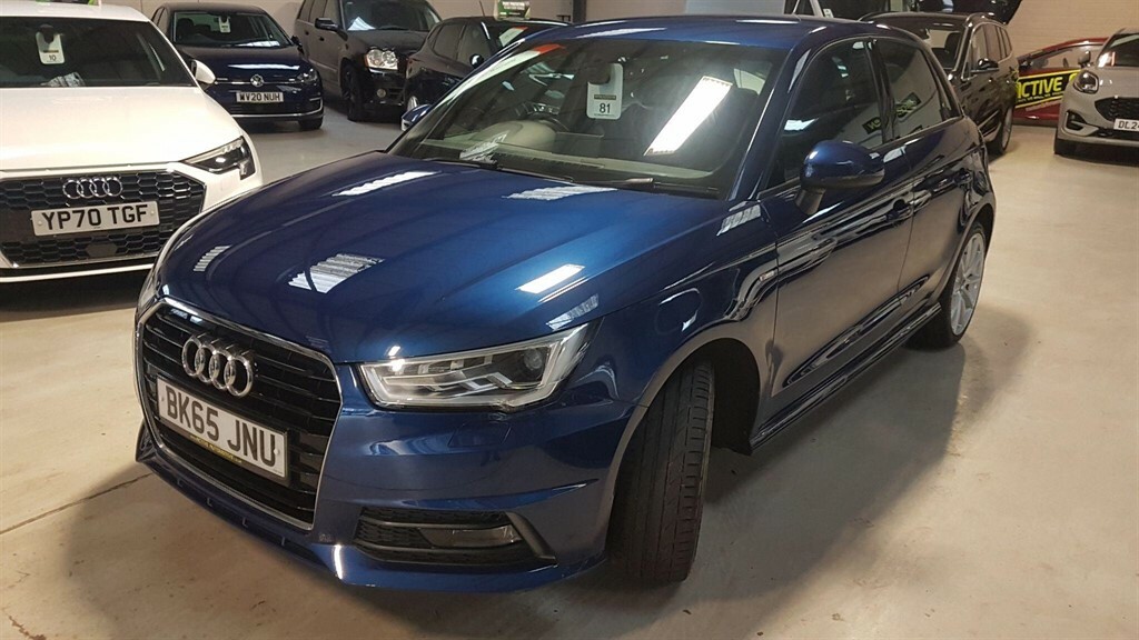 Audi A1 1.6 Tdi S Line Sportback S Tronic Euro 6 Ss Blue #3
