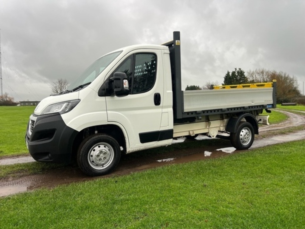 Peugeot Boxer L2 Single Cab Tipper 140Ps Air Con White #3