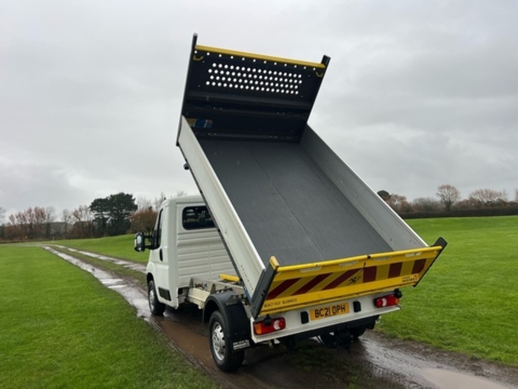 Peugeot Boxer L2 Single Cab Tipper 140Ps Air Con White #5