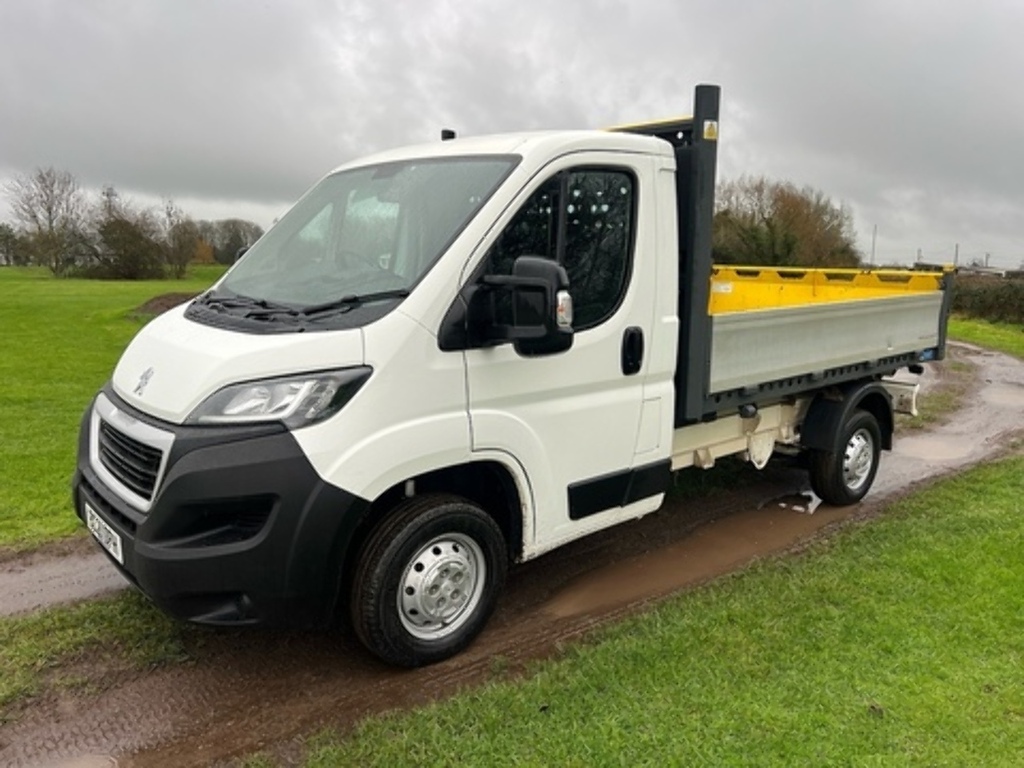Peugeot Boxer L2 Single Cab Tipper 140Ps Air Con White #4