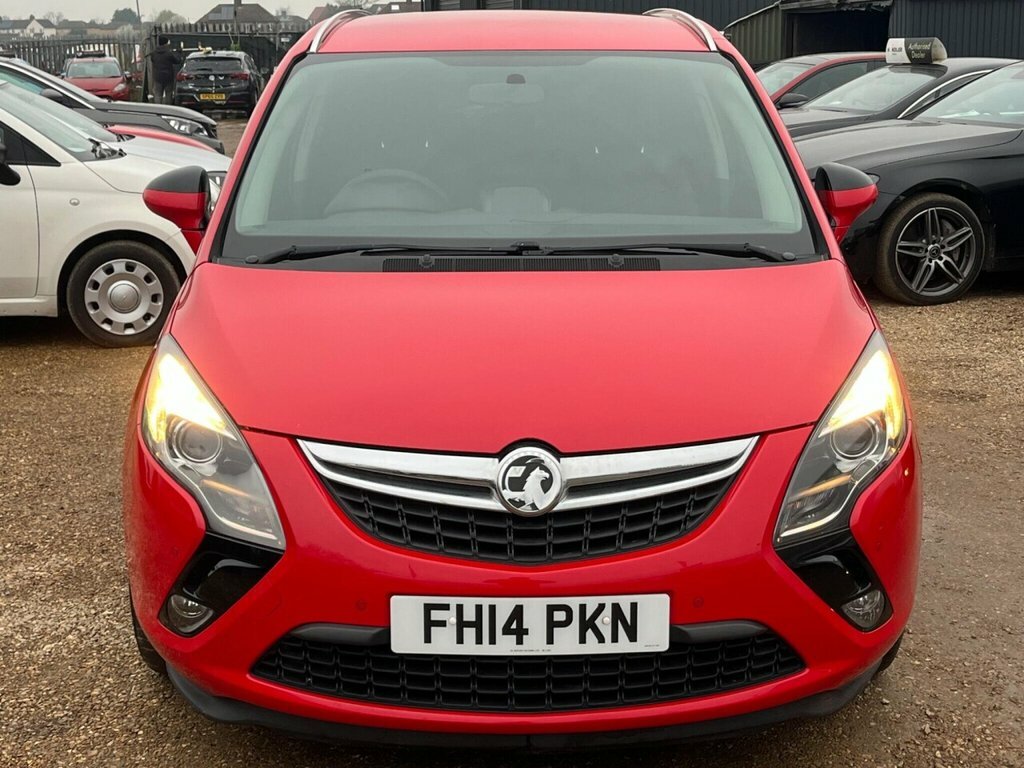 Vauxhall Zafira Tourer Mpv FH14PKN Red #2
