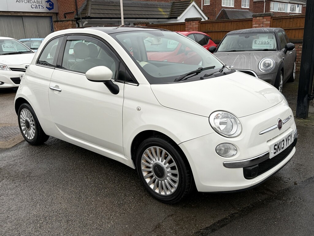 Fiat 500 Hatchback 1.2 Lounge 2013 SK13YFY White #3