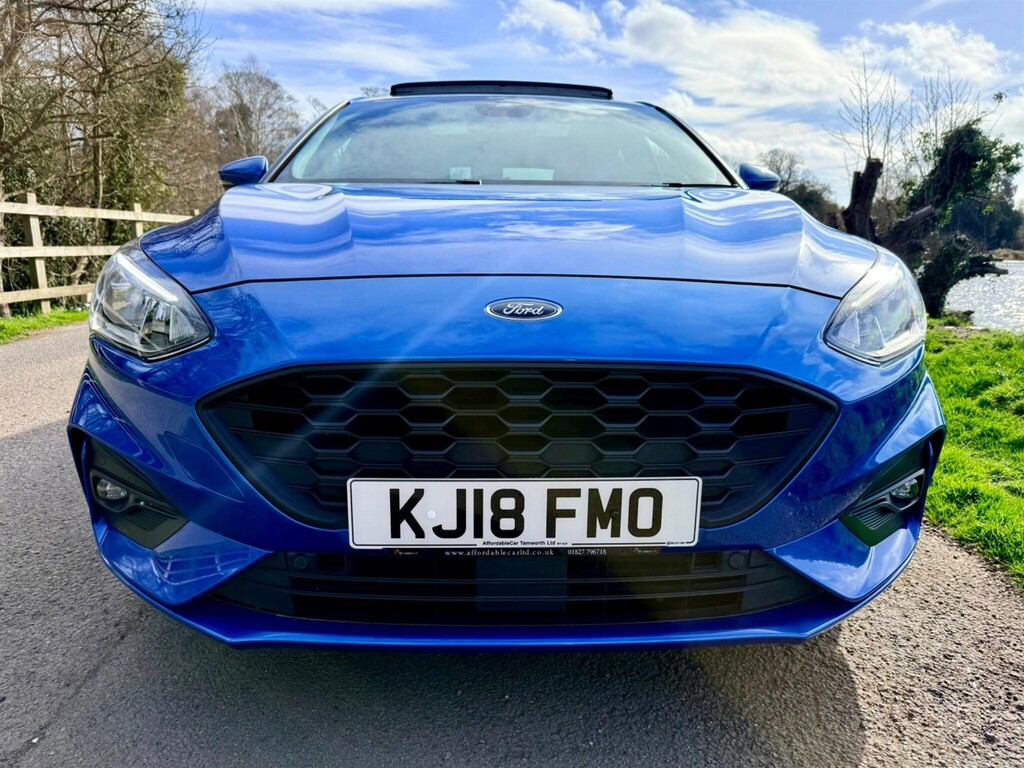 Ford Focus 1.0T Ecoboost St-line X Hatchback Manua KJ18FMO Blue #4