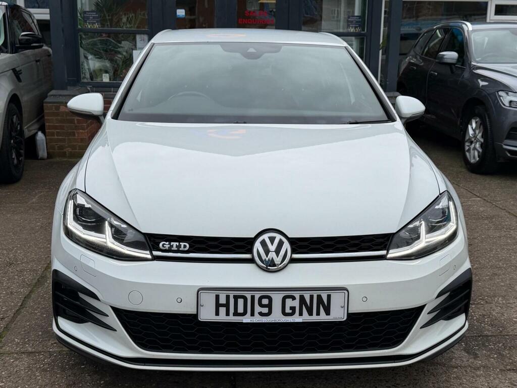 Volkswagen Golf Hatchback 2.0 Tdi Gtd Dsg Euro 6 Ss 20191 HD19GNN White #6