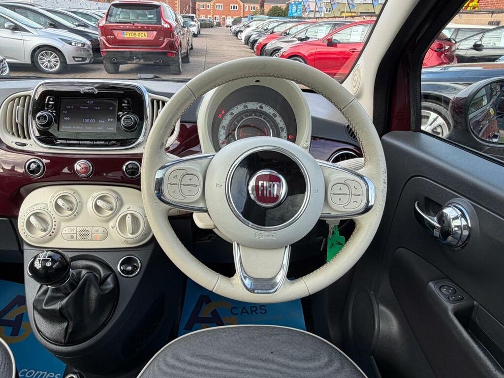 Fiat 500 Hatchback 1.2 Lounge Euro 6 Ss 201867 SD67VBL Red #3