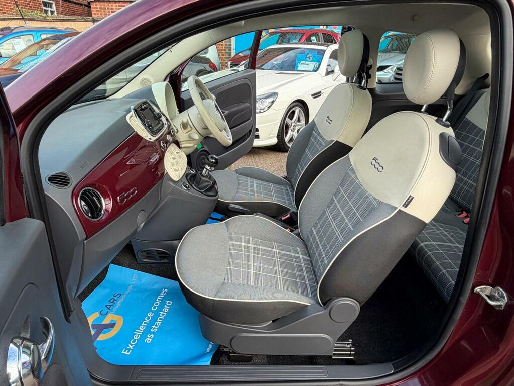 Fiat 500 Hatchback 1.2 Lounge Euro 6 Ss 201867 SD67VBL Red #4