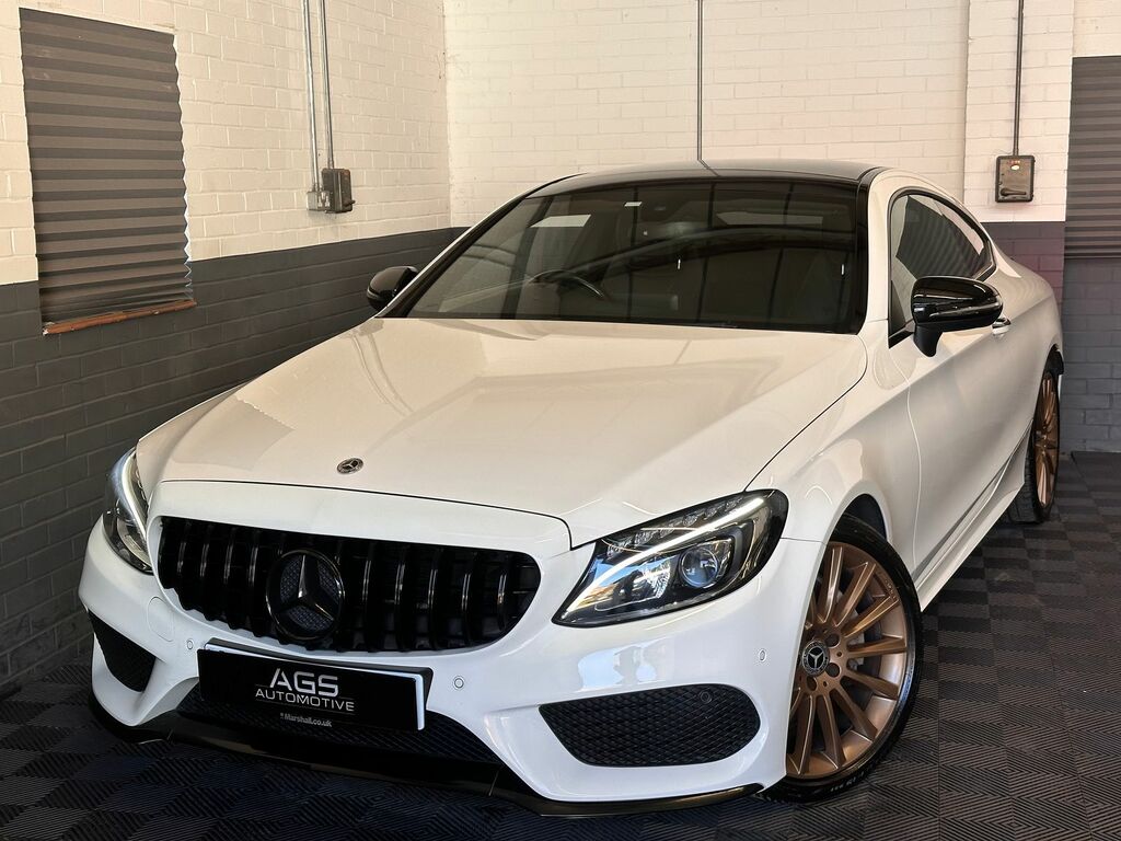 Mercedes-Benz C Class 2.1 C220d Amg Line Premium Coupe G-tr White