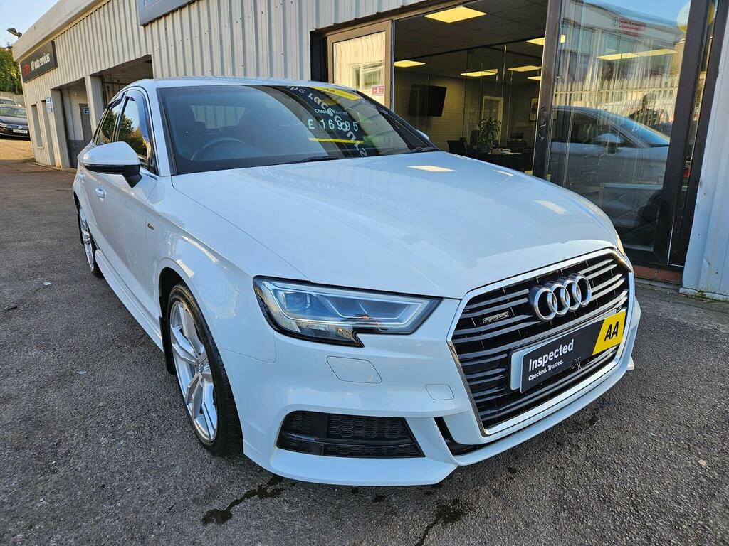Audi A3 Saloon 2.0 Tfsi S Line S Tronic Quattro Euro 6 S White