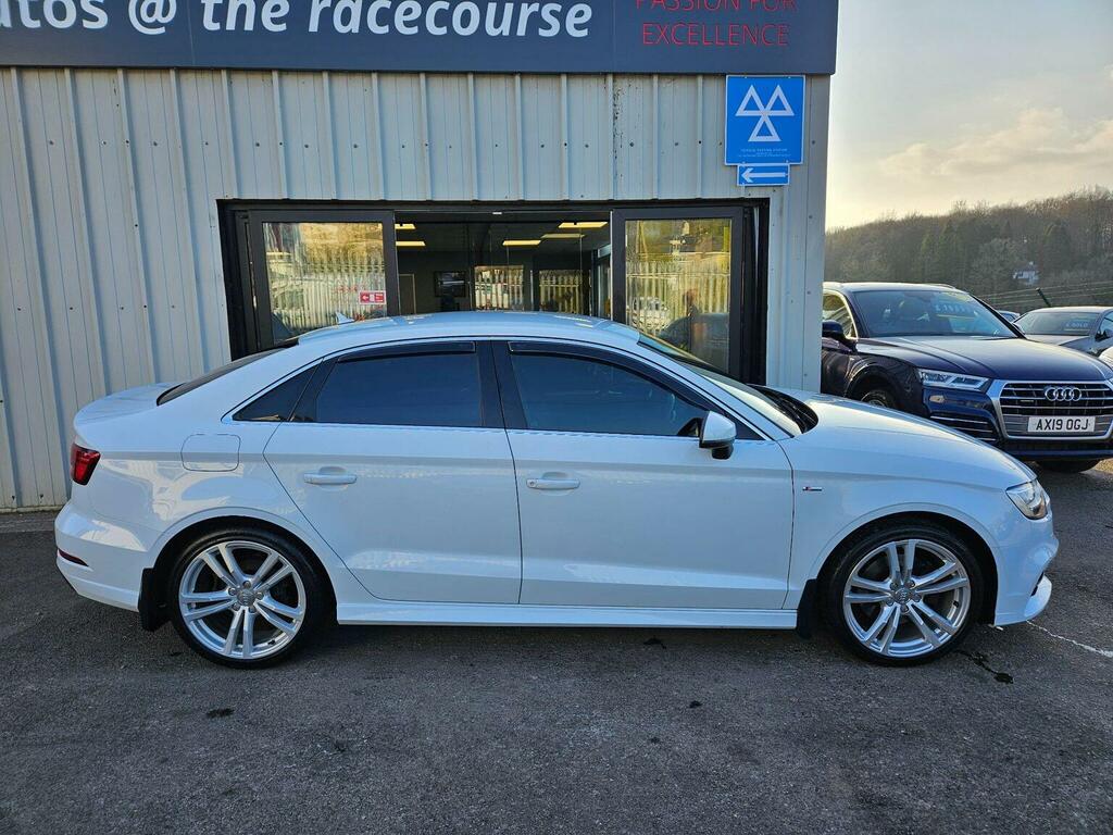 Audi A3 Saloon 2.0 Tfsi S Line S Tronic Quattro Euro 6 S DS18BPK White #4