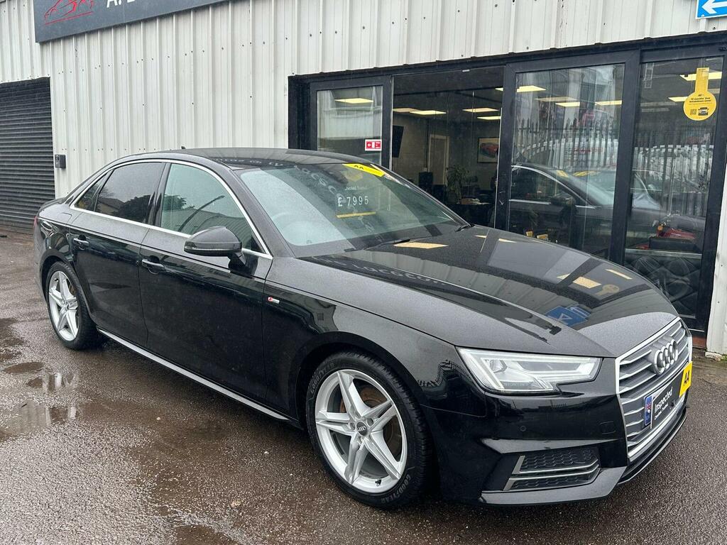Audi A4 Saloon 1.4 Tfsi S Line Euro 6 Ss 201767 YS67MXA Black #2