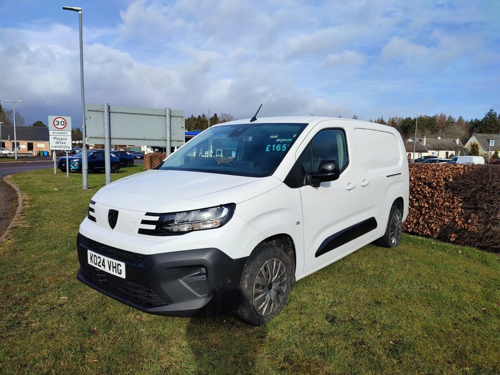 Peugeot Partner 1.5 Bluehdi 100 Asphalt Van KO24VHG White #3