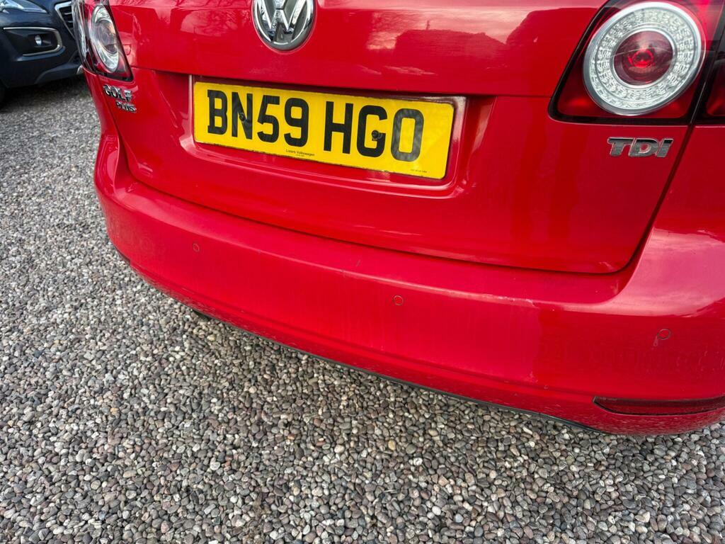Volkswagen Golf Plus 1.6 Tdi Se Euro 5 Red #6