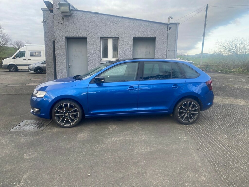 Skoda Rapid Spaceback Hatchback 1.0 Tsi Se Sport 2017 Blue #4