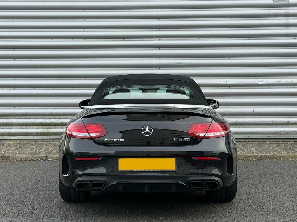 Mercedes-Benz C Class Convertible 4.0 C63 V8 Biturbo Amg S Premium Cab AK67CUH Black #6
