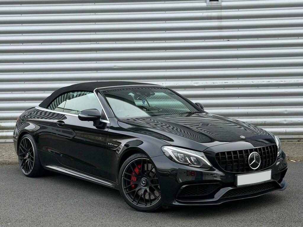 Mercedes-Benz C Class Convertible 4.0 C63 V8 Biturbo Amg S Premium Cab AK67CUH Black #3