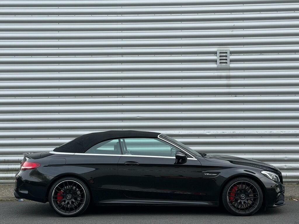 Mercedes-Benz C Class Convertible 4.0 C63 V8 Biturbo Amg S Premium Cab AK67CUH Black #4