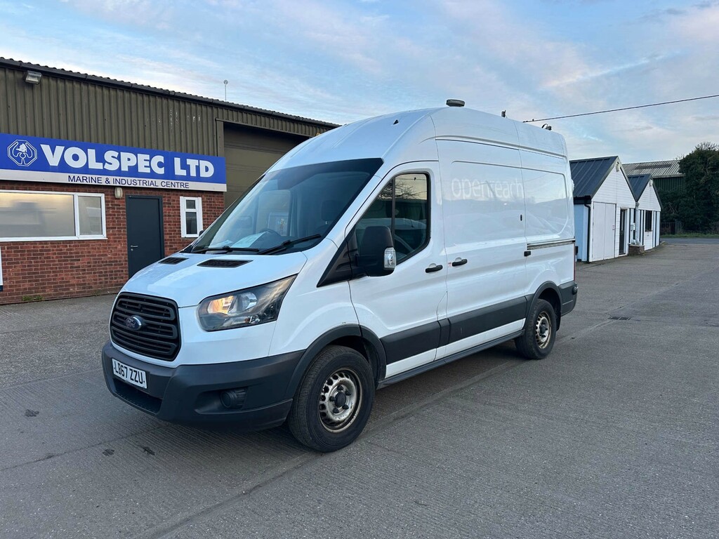 Ford Transit Custom 350 Ecoblue Panel Van Fwd L2 H3 Euro LB67ZZU White #3