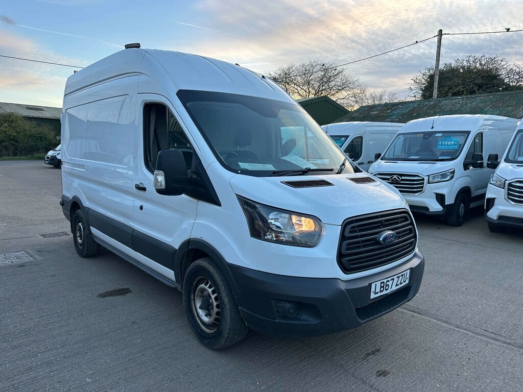 Ford Transit Custom 350 Ecoblue Panel Van Fwd L2 H3 Euro LB67ZZU White #2