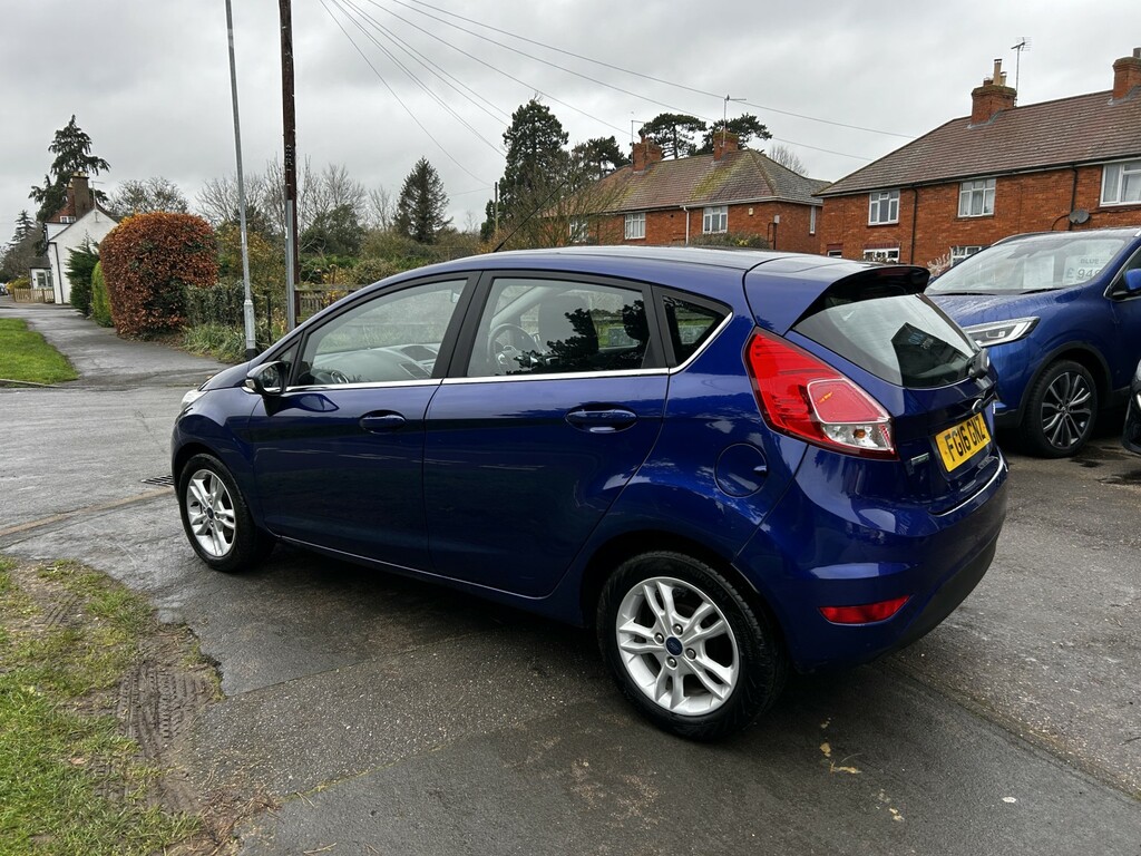Ford Fiesta Hatchback 1.0 T Ecoboost Zetec 2016 FG16GNZ Blue #2