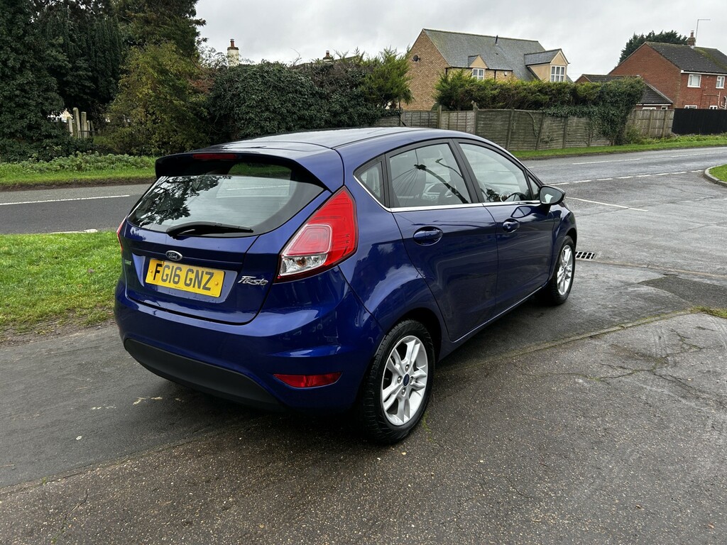 Ford Fiesta Hatchback 1.0 T Ecoboost Zetec 2016 FG16GNZ Blue #4