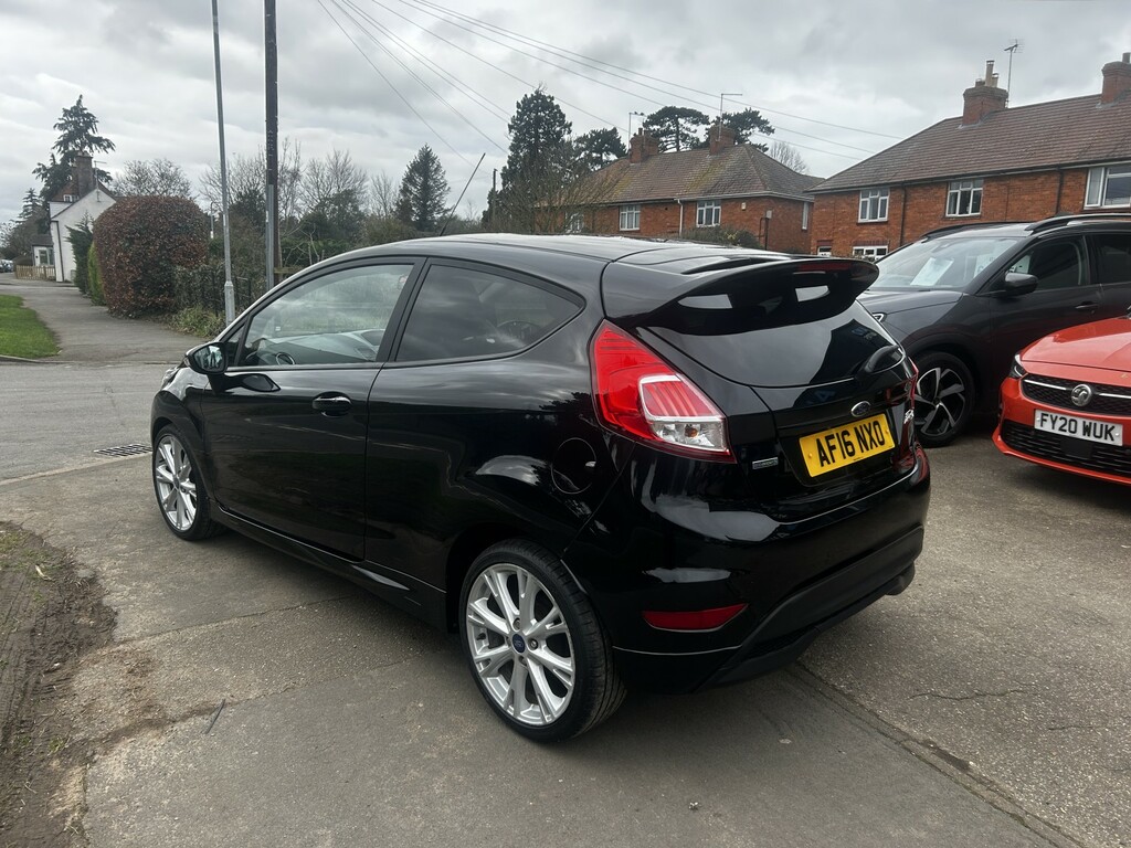 Ford Fiesta Hatchback 1.0 T Ecoboost Zetec S 2016 AF16NXO Black #3