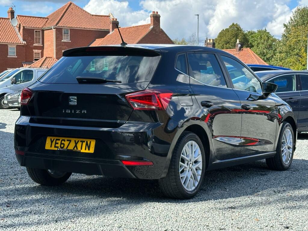 Seat Ibiza Hatchback 2017 Seat Ibiza 1.0 Mpi Se Design YE67XTN Black #4