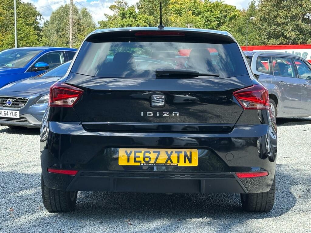 Seat Ibiza Hatchback 2017 Seat Ibiza 1.0 Mpi Se Design YE67XTN Black #5