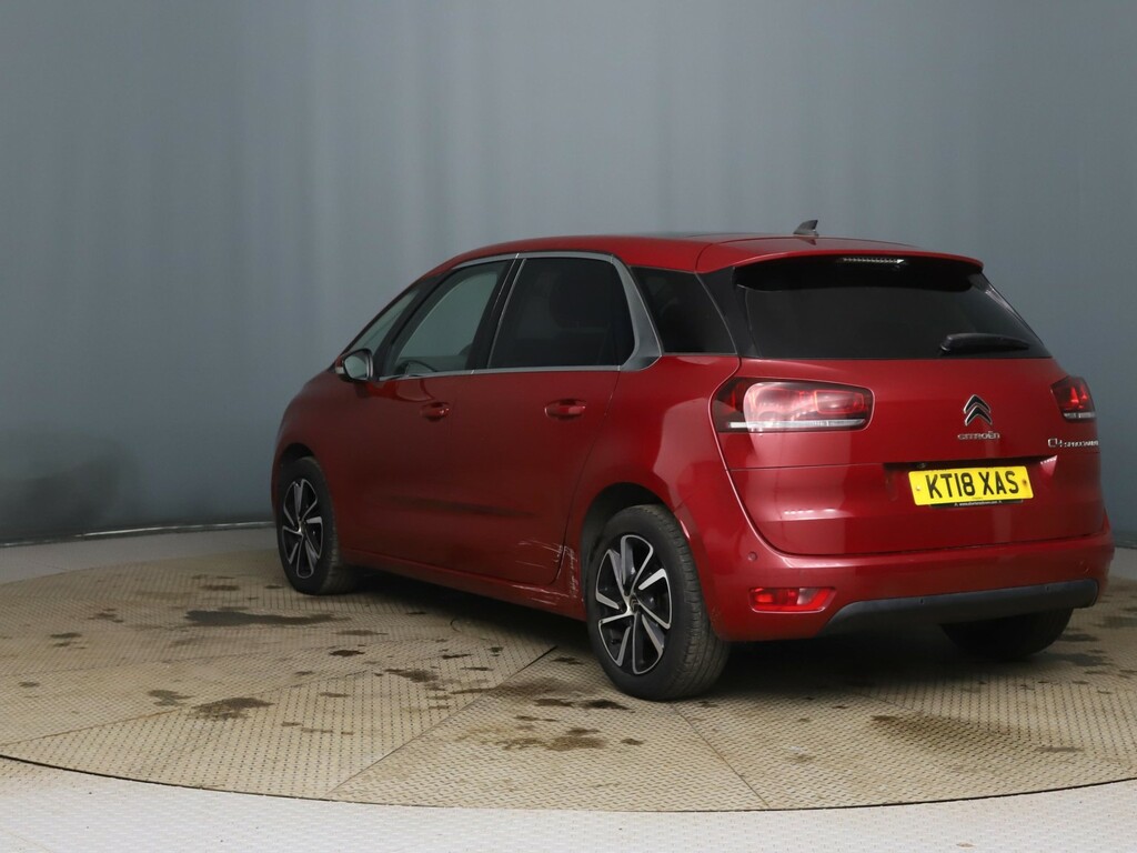 Citroen C4 SpaceTourer Mpv 1.6 Bluehdi Flair Red 2018 2018 Red #2