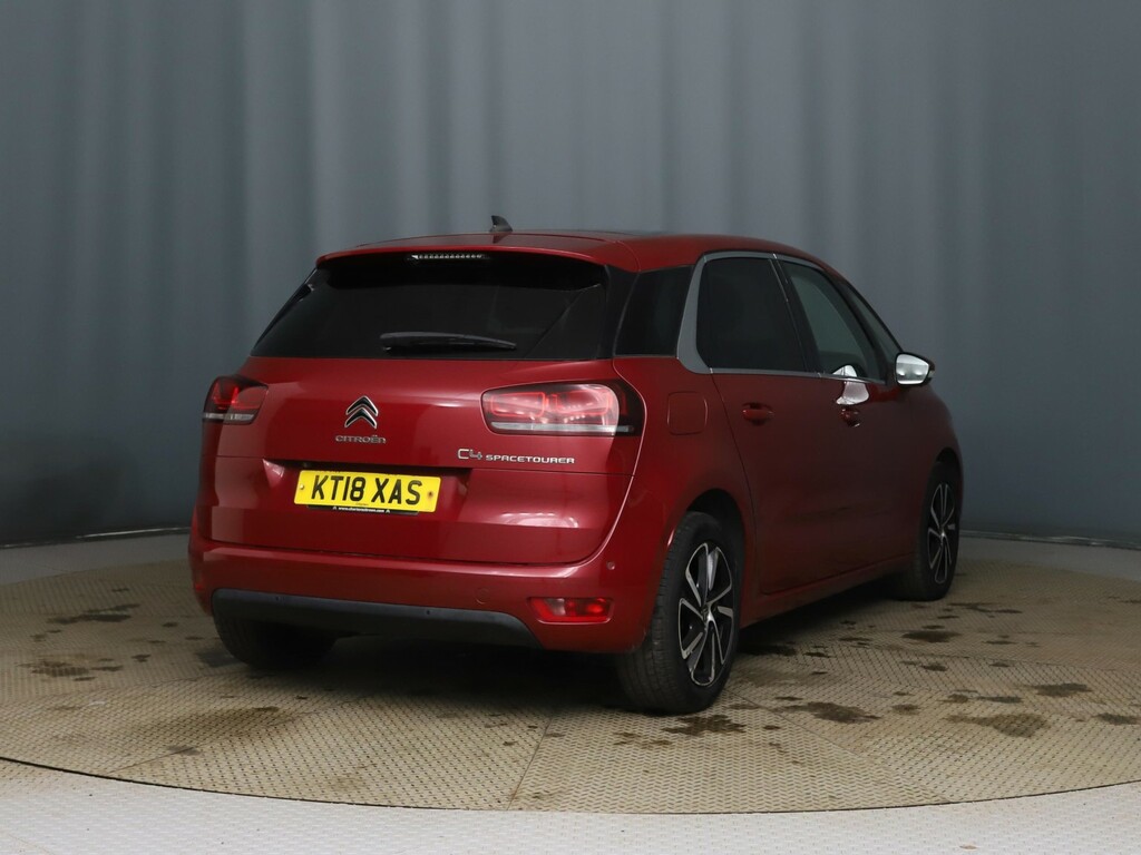 Citroen C4 SpaceTourer Mpv 1.6 Bluehdi Flair Red 2018 2018 Red #3