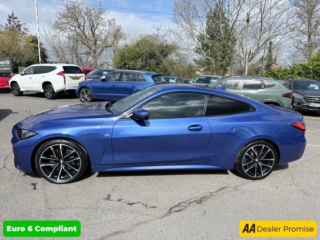 BMW 4 Series Gran Coupe 2L M Sport NU70JXK Blue #6