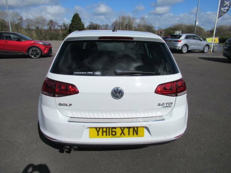 Volkswagen Golf 2.0 Tdi Gt Dsg - 2016 16 YH16XTN White #5