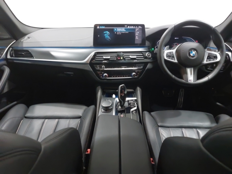 BMW 5 Series 530E Xdrive M Sport OE21WHX Black #3