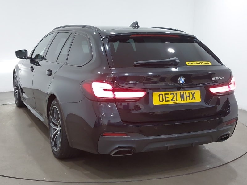 BMW 5 Series 530E Xdrive M Sport OE21WHX Black #2
