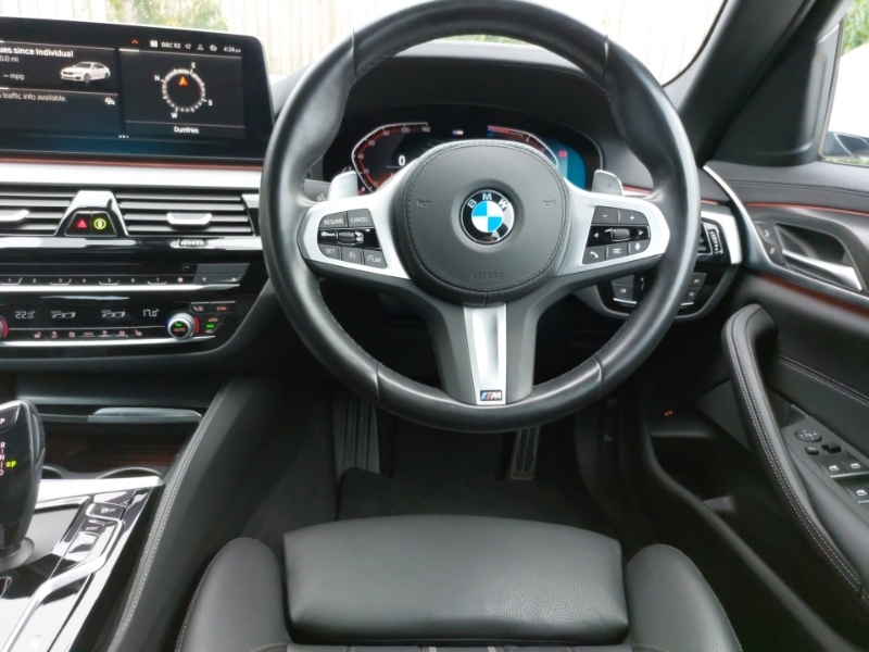 BMW 5 Series 520D Mht M Sport Step White #5