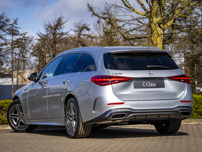 Mercedes-Benz C Class C200 Amg Line 9G-tronic Silver #2
