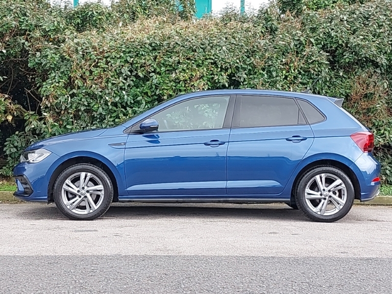 Volkswagen Polo 1.0 Tsi 110 R-line Dsg DF24HXM Blue #4