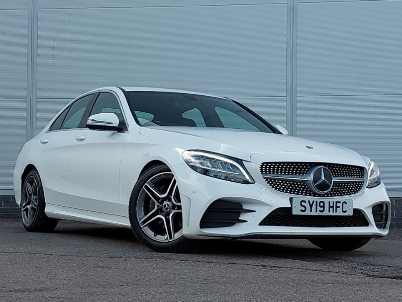 Mercedes-Benz C Class C220d Amg Line 9G-tronic White