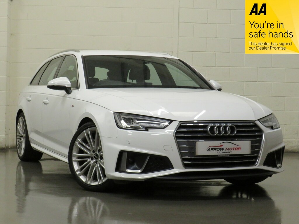 Audi A4 Avant Estate 2.0 Tdi 40 S Line S Tronic Euro 6 Ss White