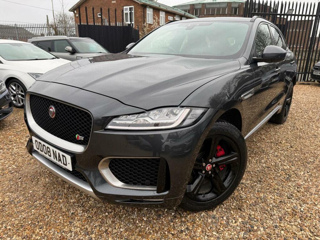 Jaguar F-Pace Suv 3.0 D300 V6 S Awd Euro 6 Ss 2017 OD08NAD Grey #3