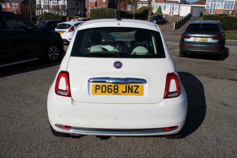 Fiat 500 1.2 Lounge Hatchback Euro 6 Ss PO68JNZ White #6