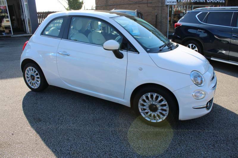 Fiat 500 1.2 Lounge Hatchback Euro 6 Ss PO68JNZ White #4