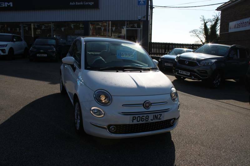 Fiat 500 1.2 Lounge Hatchback Euro 6 Ss White