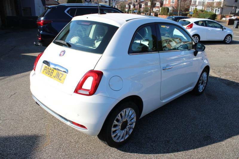 Fiat 500 1.2 Lounge Hatchback Euro 6 Ss PO68JNZ White #5